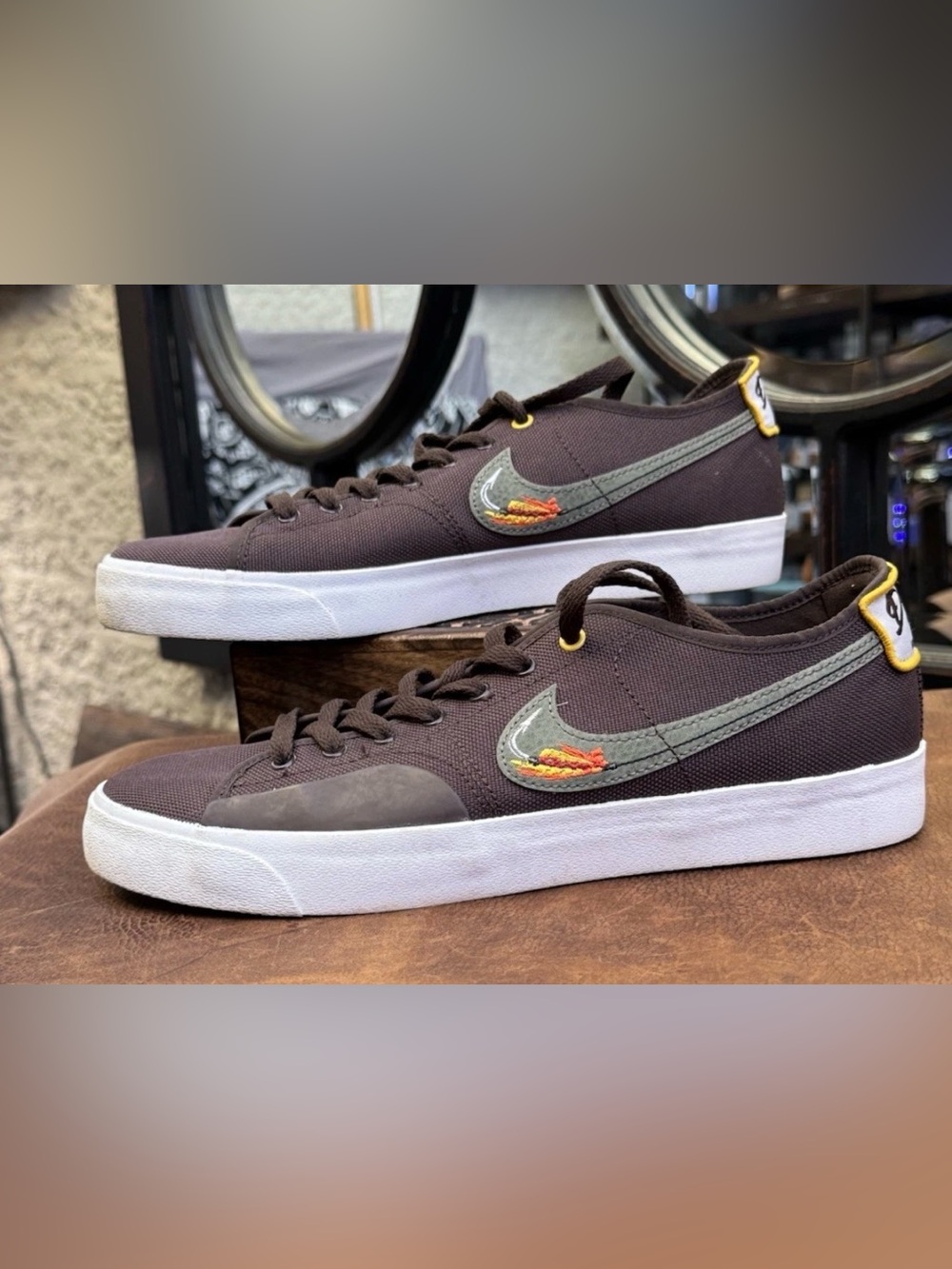 Nike SB Blazer Court Daan Van Der Linden Brown Sneakers Size 10